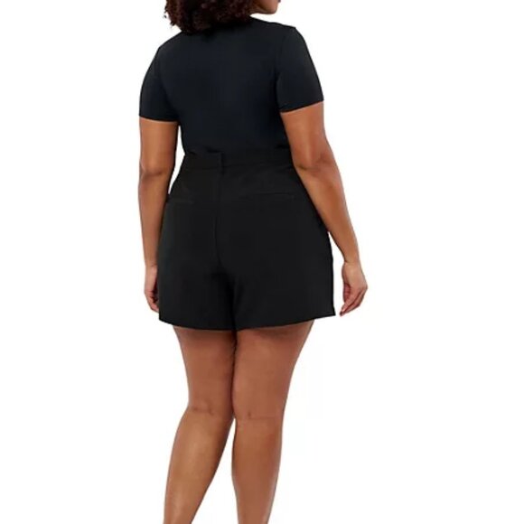 Edited by Remi Bader Women's Lightly Pleated Trouser Shorts Plus Size 26 W - Picture 2 of 7